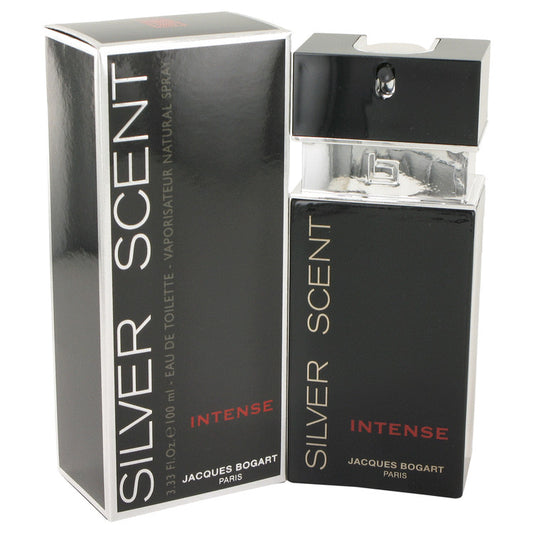 Silver Scent Intense by Jacques Bogart Eau De Toilette Spray 3.33 oz for Men - Fragrance Spice