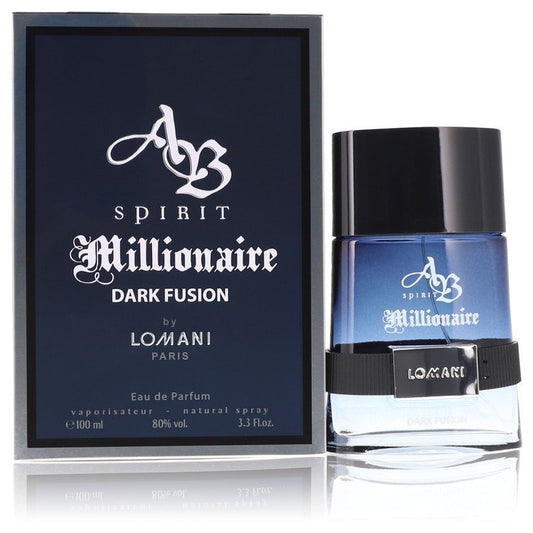 Spirit Millionaire Dark Fusion by Lomani Eau De Parfum Spray 3.3 oz for Men - Fragrance Spice