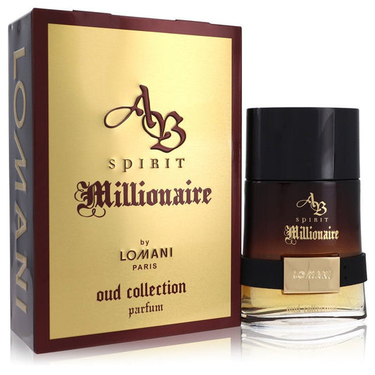 Spirit Millionaire Oud Collection by Lomani Eau De Parfum Spray 3.3 oz for Men - Fragrance Spice