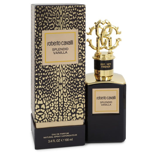 Splendid Vanilla by Roberto Cavalli Eau De Parfum Spray 3.4 oz for Women - Fragrance Spice