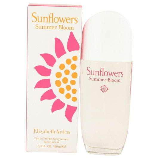 Sunflowers Summer Bloom by Elizabeth Arden Eau De Toilette Spray 3.3 oz for Women - Fragrance Spice