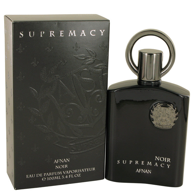 Supremacy Noir by Afnan Eau De Parfum Spray 3.4 oz for Men - Fragrance Spice
