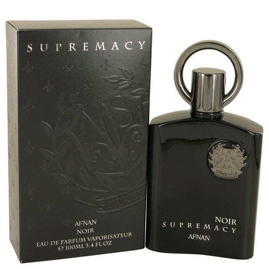 Supremacy Noir by Afnan Eau De Parfum Spray 3.4 oz for Men - Fragrance Spice