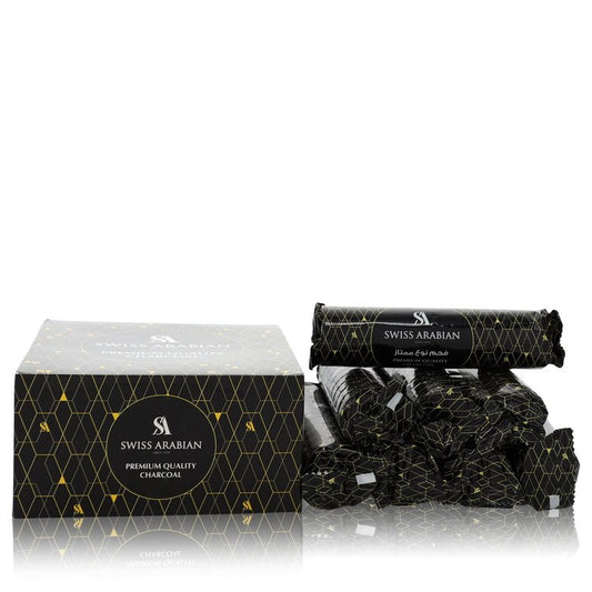 Swiss Arabian Premium Quality Charcoal by Swiss Arabian 80 pieces of Premium Charcoal Briquettes 33 mm for Men - Fragrance Spice