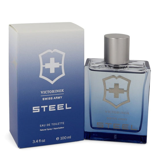 Swiss Army Steel by Swiss Army Eau De Toilette Spray   3.4 oz for Men - Fragrance Spice