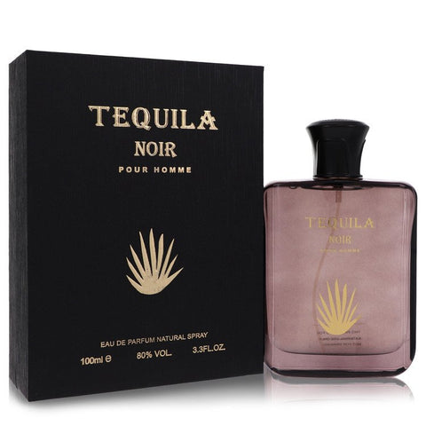 Tequila Pour Homme Noir by Tequila Perfumes Eau De Parfum Spray 3.3 oz for Men - Fragrance Spice