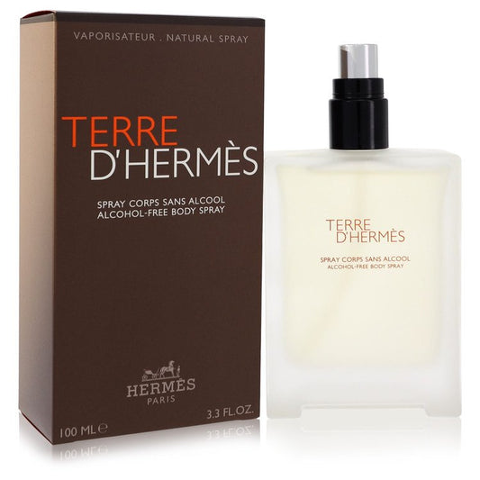 Terre D'Hermes by Hermes Body Spray (Alcohol Free) 3.3 oz for Men - Fragrance Spice