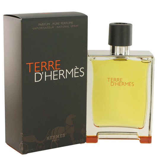 Terre D'Hermes by Hermes Pure Perfume Spray 6.7 oz for Men - Fragrance Spice