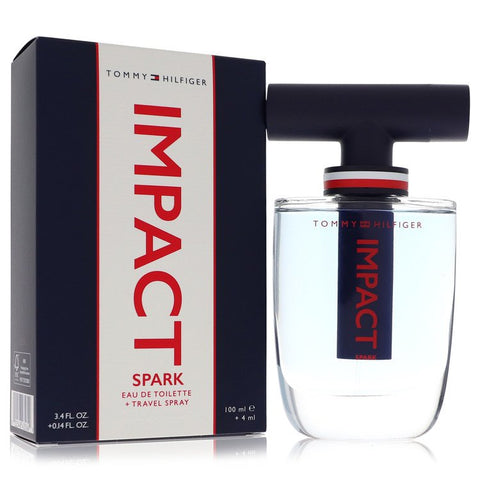 Tommy Hilfiger Impact Spark by Tommy Hilfiger Eau De Toilette Spray -- 3.4 oz Eau De Toilette + .14 oz Travel EDT Spray for Men - Fragrance Spice