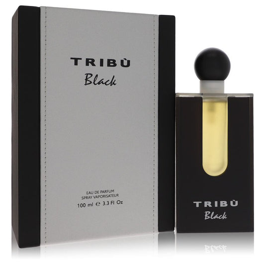 Tribu Black by Benetton Eau De Parfum Spray 3.3 oz for Men - Fragrance Spice