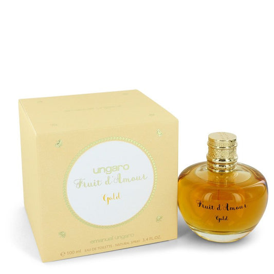 Ungaro Fruit D'Amour Gold by Ungaro Eau De Toilette Spray 3.4 oz for Women - Fragrance Spice
