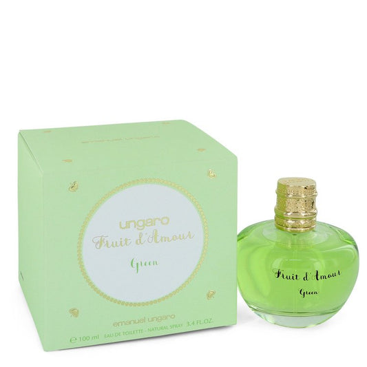 Ungaro Fruit D'amour Green by Ungaro Eau De Toilette Spray 3.4 oz for Women - Fragrance Spice