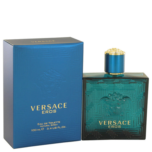 Versace Eros by Versace Eau De Parfum Spray 3.4 oz for Men - Fragrance Spice
