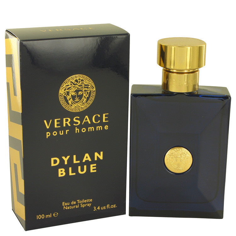 Versace Pour Homme Dylan Blue by Versace Eau De Toilette Spray 3.4 oz for Men - Fragrance Spice