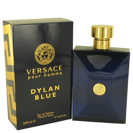 Versace Pour Homme Dylan Blue by Versace Eau De Toilette Spray 6.7 oz for Men - Fragrance Spice