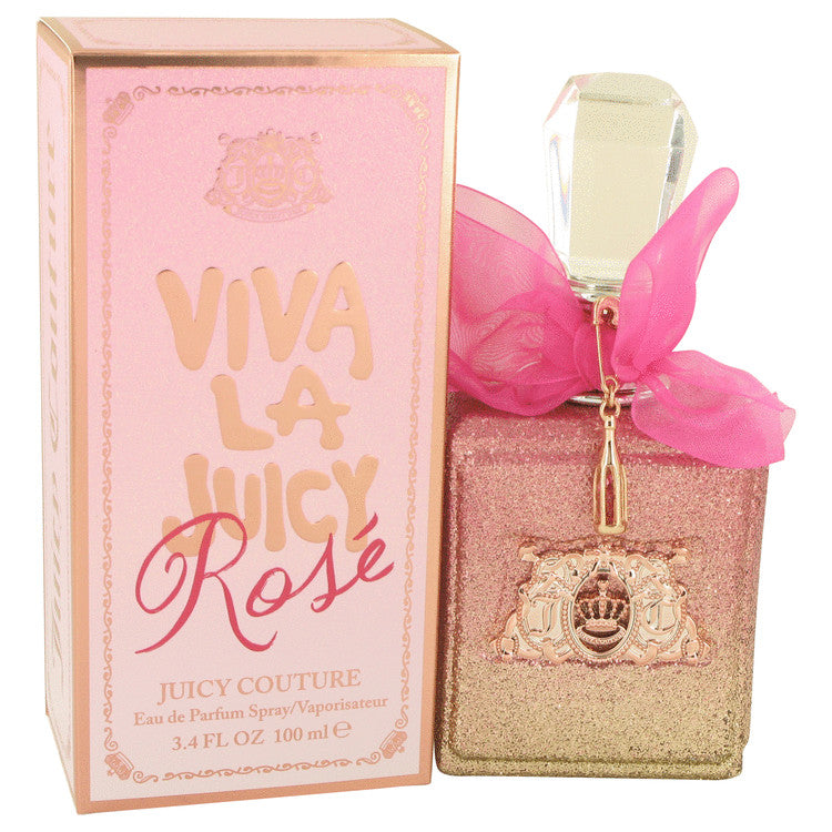 Viva La Juicy Rose by Juicy Couture Eau De Parfum Spray 3.4 oz for Women - Fragrance Spice