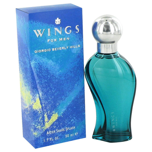 WINGS by Giorgio Beverly Hills After Shave 1.7 oz for Men - Fragrance Spice
