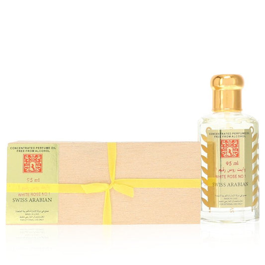 White Rose No 1 by Swiss Arabian Concentrated Perfume Oil Free From Alcohol (Unisex) 3.21 oz for Women - Fragrance Spice
