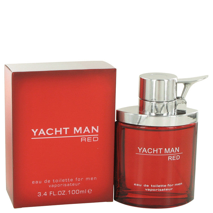 Yacht Man Red by Myrurgia Eau De Toilette Spray 3.4 oz for Men - Fragrance Spice