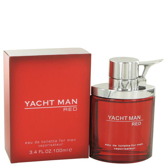 Yacht Man Red by Myrurgia Eau De Toilette Spray 3.4 oz for Men - Fragrance Spice