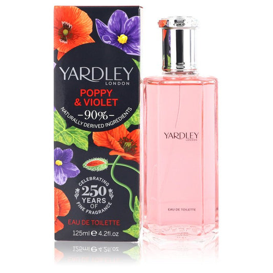 Yardley Poppy & Violet by Yardley London Eau De Toilette Spray 4.2 oz for Women - Fragrance Spice
