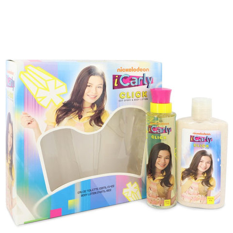 iCarly Click by Marmol & Son Gift Set -- 3.4 oz Eau De Toilette Spray + 8 oz Body Lotion for Women - Fragrance Spice